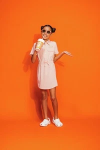 Magellan X Whataburger Outdoors Girls Summer Fishing Dress Sz M (8-10) NEW Rare - Picture 1 of 7
