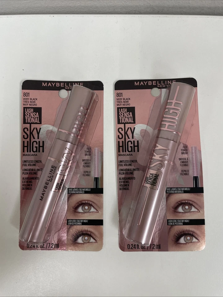 Maybelline New York Sky High Lash Mascara - 801 Very Black (0.2 oz)