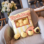 Pudding Bag Food Pillow Cute Cat Chick Dinosaur Plush Pillow Soft Sofa Cus-;;b