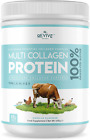 Vanilla Multi Collagen Protein Powder - 400G - Unsweetened - 5 Types of Collagen