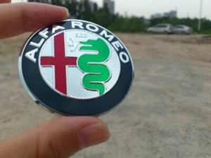 Lenkrad Logo 40mm 2016 Farbe Alfa Romeo Giulietta Mito 147 159 Brera 156 4C etc. - Bild 1 von 1