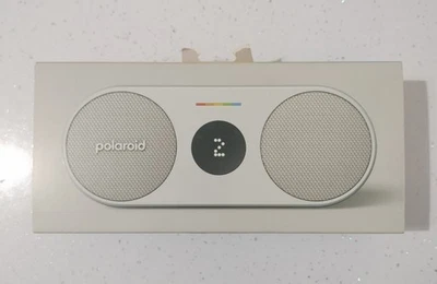 Polaroid P2 Music Player White Powerful Portable Wireless LED Bluetooth Speaker - Image 1 of 4