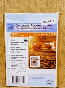 Toma de corriente exterior Midwest U013P 30A 120V - Imagen 1 de 4