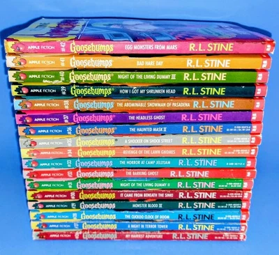 RL Stine Goosebumps Lot of 26 - 42 Numerical Set Vintage Horror 90s Books - Used Foto 1 de 4
