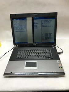 Asus A7T-X1 17" AMD Turion 1GB RAM NO HDD/OS For Parts Cracked Missing Key! - DW - Picture 1 of 9