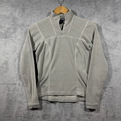 Pullover polar Y2k Arcteryx para mujer XS gris rejilla 1/4 cremallera atletismo de colección senderismo Foto 1 de 4