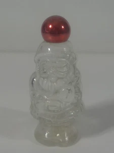 Avon Jolly Santa Glass Cologne Decanter EMPTY Here's My Heart Fragrance Vintage - Picture 1 of 7