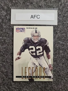 1991 Pro Set - Legends Mike Haynes #697 - Picture 1 of 2