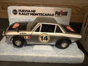 Lancia Fulvia HF Montecarlo grigia alluminio mint in box Polistil Politoys 1/25 - Foto 1 di 11