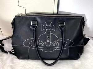 Neu mit Etikett Vivienne Westwood 6 Nähte Beuteltasche Tasche Handtasche schwarz Kugelstich Reißverschluss - Bild 1 von 5