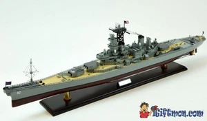 USS NEW JERSEY battleship 39" fully built wood model with stand - Picture 1 of 12