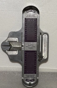 Vintage Shoe Sizer Foot Brannock Device Woman Sizer Right/Left Heel - Picture 1 of 8