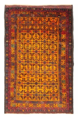 Traditional Vintage Hand-Knotted Oriental Carpet 3'9" x 5'11" Wool Area Rug - Image 1 of 4