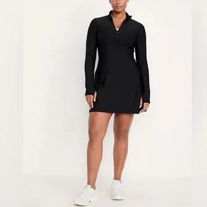 Old Navy Active Mini Dress XXLT Long Sleeve Powersoft Stretch 1/4 Zip Tennis NWT - Bild 1 von 15