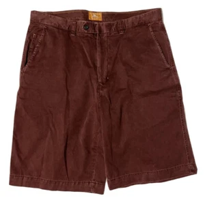 Tommy Bahama Shorts Mens Sz 35 Red Maroon Chino Flat Golf Pima Cotton Sport - Picture 1 of 11