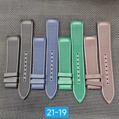 21mm Fluorine Rubber Watch Strap Fits Piaget POLO Date 42mm G0A43001 - Image 1 of 4