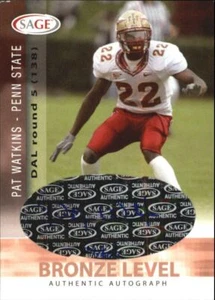2006 SAGE Autographs Bronze #A51 Pat Watkins/650 - NM-MT - Picture 1 of 2