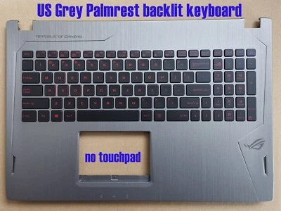 Teclado retroiluminado con reposamanos gris EE. UU. para Asus GL502VM GL502VMK 90NB0DR6-R31US0 Foto 1 de 2