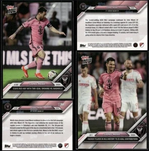 (2) 2024 MLS Topps Now Lionel Messi Inter Miami CF #38 & #70 SP 🔥 - Picture 1 of 5