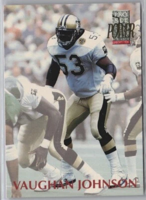 1992 Power Football Card #53 Vaughan Johnson - Image 1 of 2