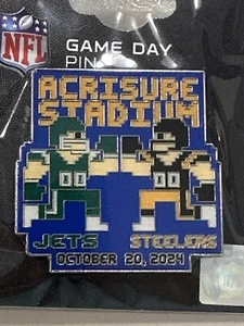 Neu in Verpackung Pittsburgh Steelers New York Jets Spieltag Pin 20.10.2024 Acrisure Stadium - Bild 1 von 2
