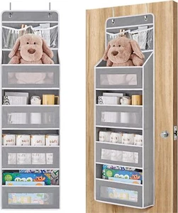 JARLINK 5 Regal über Tür Organizer Aufbewahrung, Upgrade hängend 1er Pack, grau - Bild 1 von 9