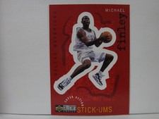 1997-98 Collector's Choice Stick-Ums Basketball Card #S6 Michael Finley