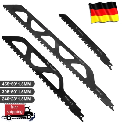 1-5X Säbelsägeblätter Sägeblatt Für Gasbeton Ziegelstein Zementstoffe Porenbeton - Bild 1 von 4