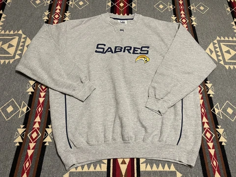Lee Sport Men’s Buffalo Sabres NHL Gray Cotton Crewneck Sweatshirt Sz XL ZF Cover