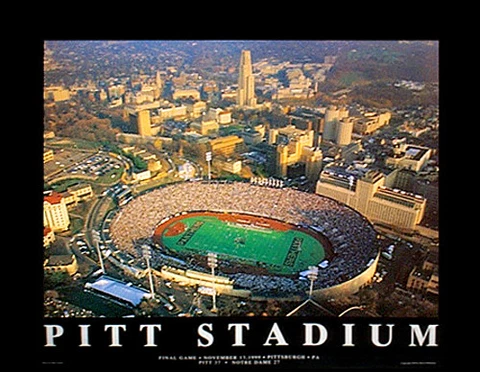 University of Pittsburgh PITT PANTHERS STADIUM CLASSIC Aerial View 22x28 POSTER Cover