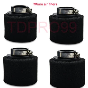 4x 38MM FOAM AIR FILTER ATV DIRT BIKE MOPED SCOOTER 50CC 70CC 90CC 110cc 125cc - Picture 1 of 7