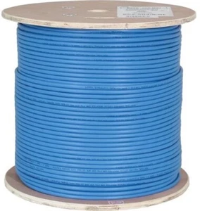 CAT6 NETZWERKKABEL STP SOLID BLANK COOPER DRAHT BULK 1000FT 7 Farben - Bild 1 von 9