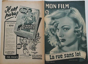 Mon Film n°251- 1951 : La rue sans loi avec Nathalie Nattier - Picture 1 of 1