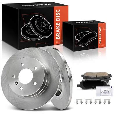 Disc Brake Rotors & Ceramic Brake Pads for Buick Lucerne Cadillac DTS 06-11 Rear - Image 1 of 4