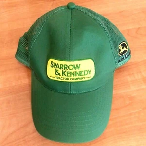 JOHN DEERE Sparrow & Kennedy Tractor Company Green Cap Hat Mesh Back One Size - Imagen 1 de 5