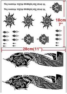 Anime Cosplay Tattoo Tokyo Ghul Uta Arm Brust Hals Hand Finger Körper Kunst Aufkleber - Bild 1 von 4