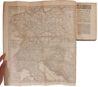 18TH C 'HISTORY~ROMAN EMPERORS SINCE AUGUSTUS' 4 VL LTHR BND SET W/OULL-OUT MAPS