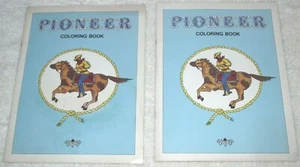 2 - RARE 1986 Pioneer Coloring Books Daughters of Utah Pioneers Some Pages Colrd - Picture 1 of 4
