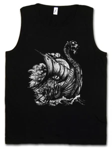 WIKINGERSCHIFF VIII TANK TOP Boot Drache Wikinger Nordische Nordmänner Odin Thor Walhalla - Bild 1 von 1
