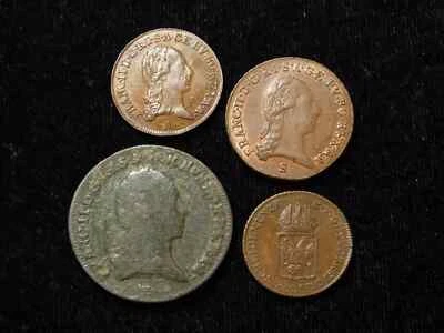 Lote de cruceros Austria 1/4, 1/2, 1 y 3 1800 - detalle nítido  Foto 1 de 2