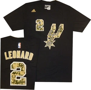 Camiseta San Antonio Spurs Kwahi Leonard Adidas Camuflada Retro NUEVA Etiquetas Grande - Imagen 1 de 5