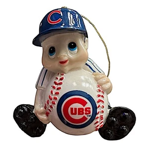 Chicago Cubs Lil Ventaglio Ornamento 3” Resina Ceramica Da Collezione 2008 - Foto 1 di 5