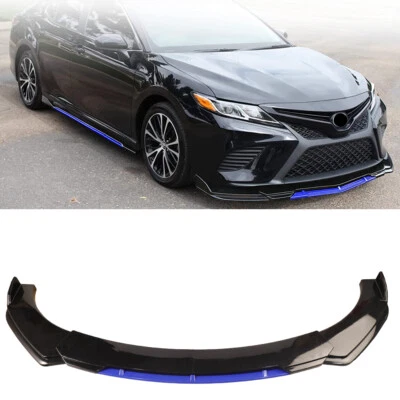 For Toyota RAV4 Front Bumper Lip Spoiler Splitter Diffuser Glossy Black Blue - Изображение 1 из 4