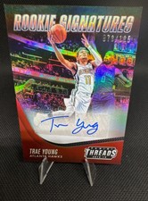 💎2018-19 Panini Threads Trae Young Rookie Signatures Auto RC #026/105 Hawks☄️