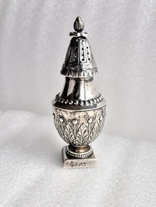 schöner alter musealer Silber Gewürzstreuer - Salzstreuer / Barock 18. Jhd. - Bild 1 von 14
