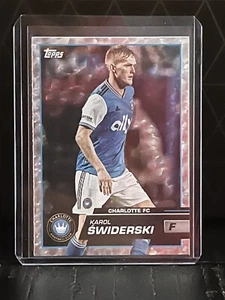 2023 Topps MLS Icy White Foil Karol Swiderski #135 Charlotte FC - Picture 1 of 2
