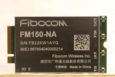 NUEVO FIBOCOM FM150-NA, EE. UU. 5G LTE Módem Para Laptop M.2 Lenovo 5G Chip WiFi Foto 1 de 3