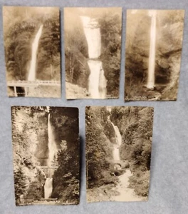 Fotos de 5 cascadas a lo largo de la autopista del río Columbia o sin circular RPPC Cross & Dimmitt - Imagen 1 de 11