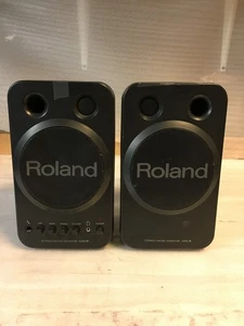 Vintage ROLAND Stereo Micro Monitor Lautsprecher Modell MA-8BK - Bild 1 von 8