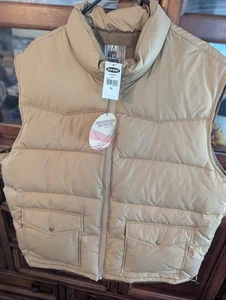 MENS OLD NAVY BEIGE (CAMEL) VEST New With Tags - Picture 1 of 4